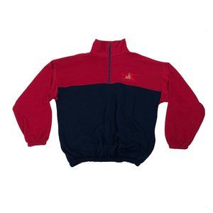 Vtg San Francisco XL 1/4 Zip Sweatshirt Color Bloc
